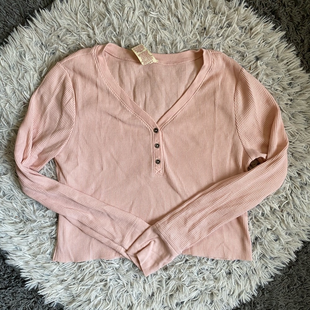 Pink cardigan top